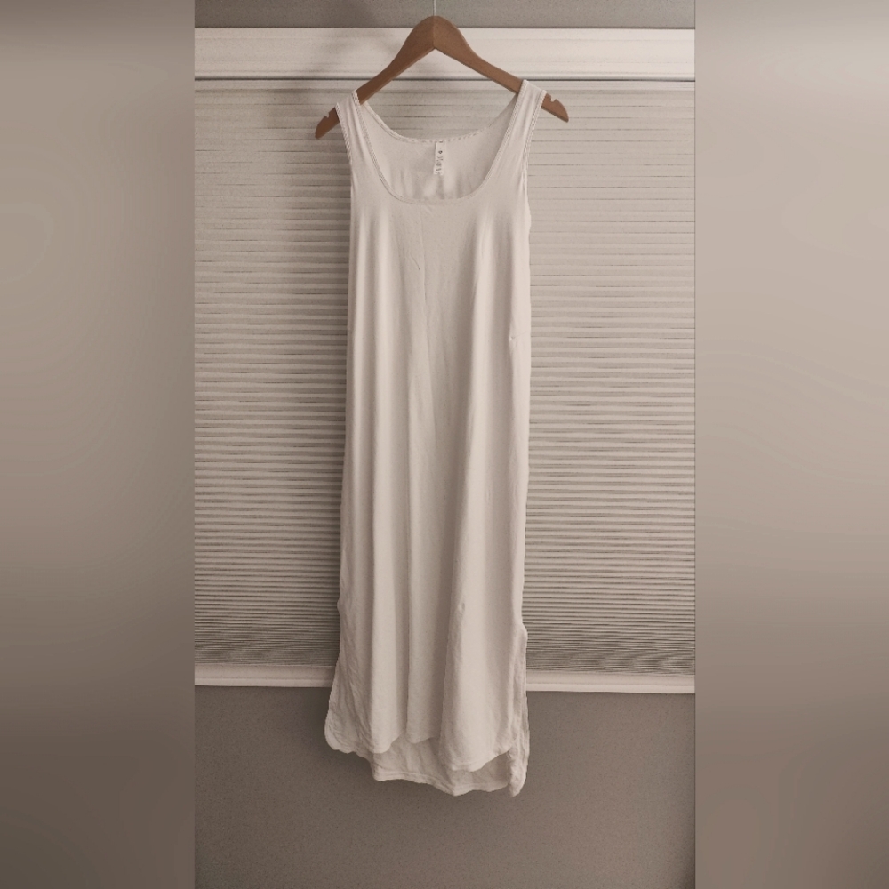 White athleisure dress